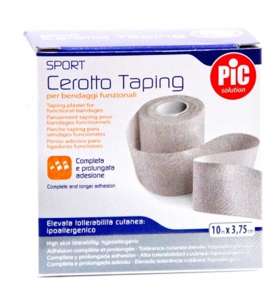 BENDAGGIO ADESIVO PIC TAPING CM 3,75X10 M 1 PEZZO - pharmaluna