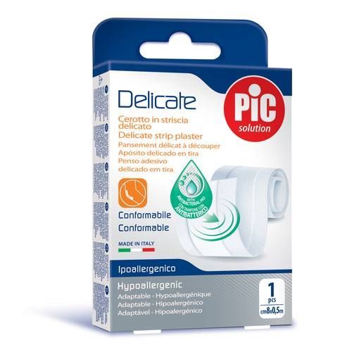 CEROTTO DELICATE STRISCIA ANTIBATTERICA 8 X 100 CM 1 PEZZO - pharmaluna