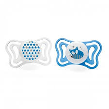 CHICCO SUCCHIETTO LIGHT BOY SILICONE 6-16 MESI 2 PEZZI - pharmaluna