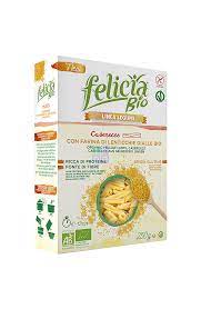 FELICIA BIO CASERECCE LENTICCHIE GIALLE CON RISO INTEGRALE 250 G - pharmaluna