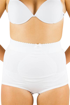 GUAINA DOPO PARTO SANA MATERNITY CON INTERNO IN COTONE BIANCO 3 - pharmaluna