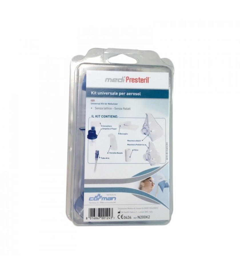 KIT NEBULIZZAZIONE MEDIPRESTERIL UNIVERSALE - pharmaluna