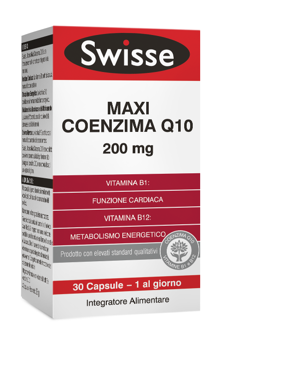 SWISSE MAXI COENZIMA Q10 200 MG 30 CAPSULE - pharmaluna