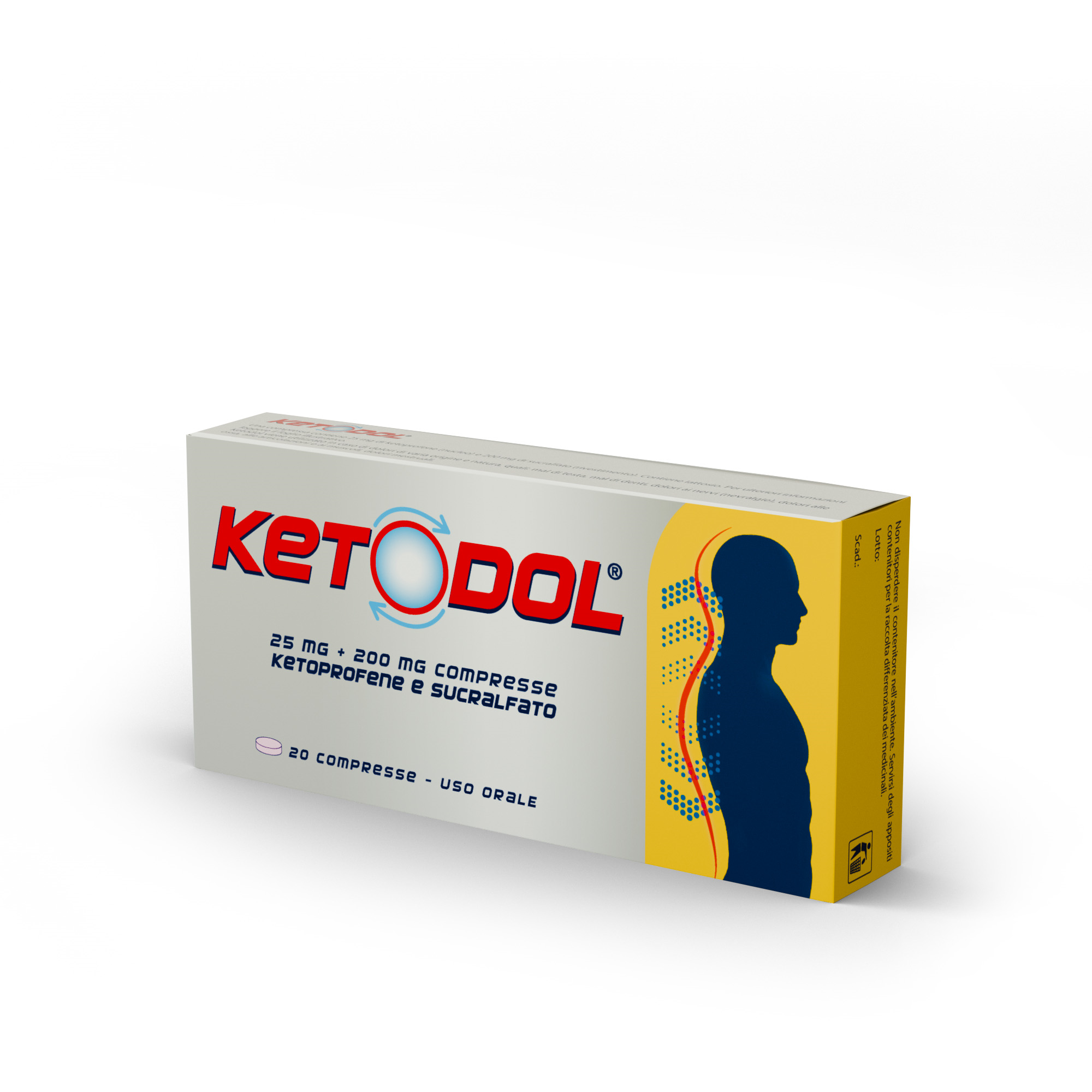 KETODOL*20CPR 25MG+200MG - pharmaluna