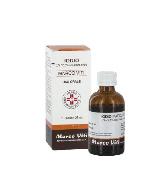 IODIO OS SOLUZ MV*25ML 2%+2,5% - pharmaluna