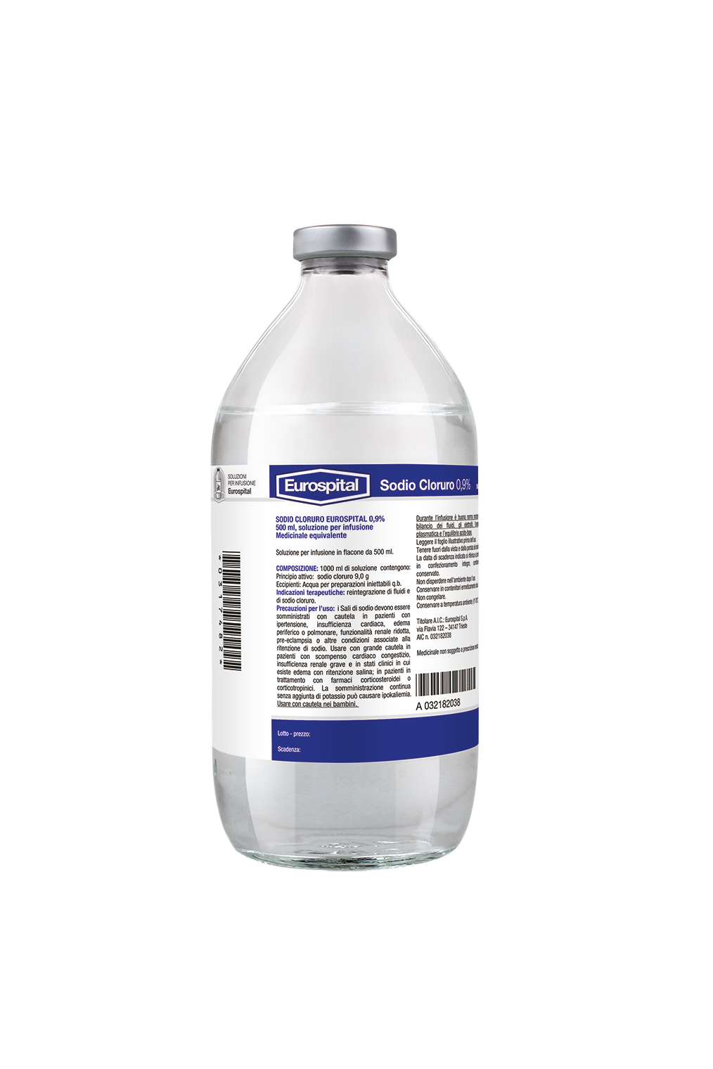 SODIO CLORURO EUROS*0,9% 250ML - pharmaluna