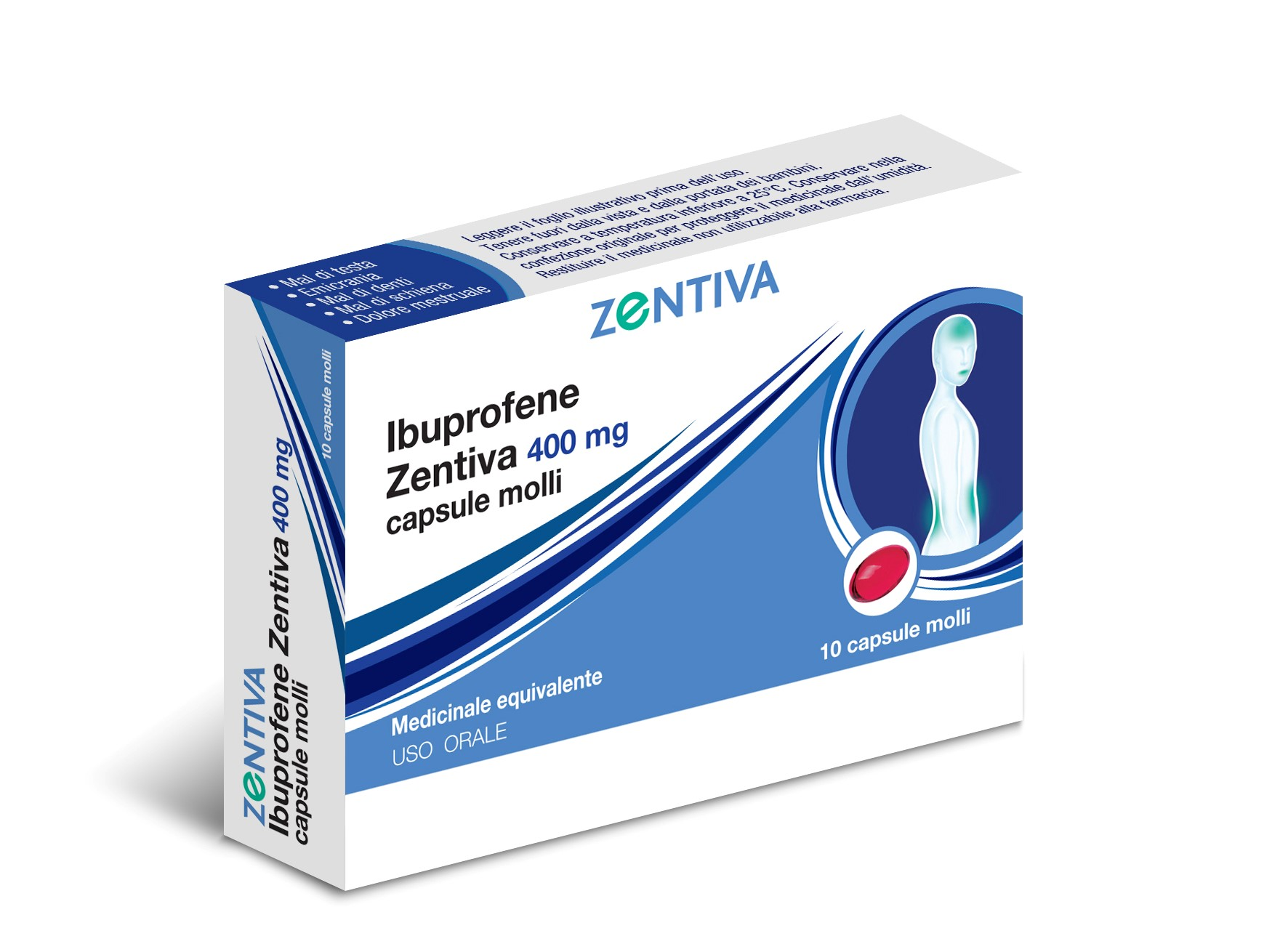 IBUPROFENE ZEN*10CPS MOL 400MG - pharmaluna