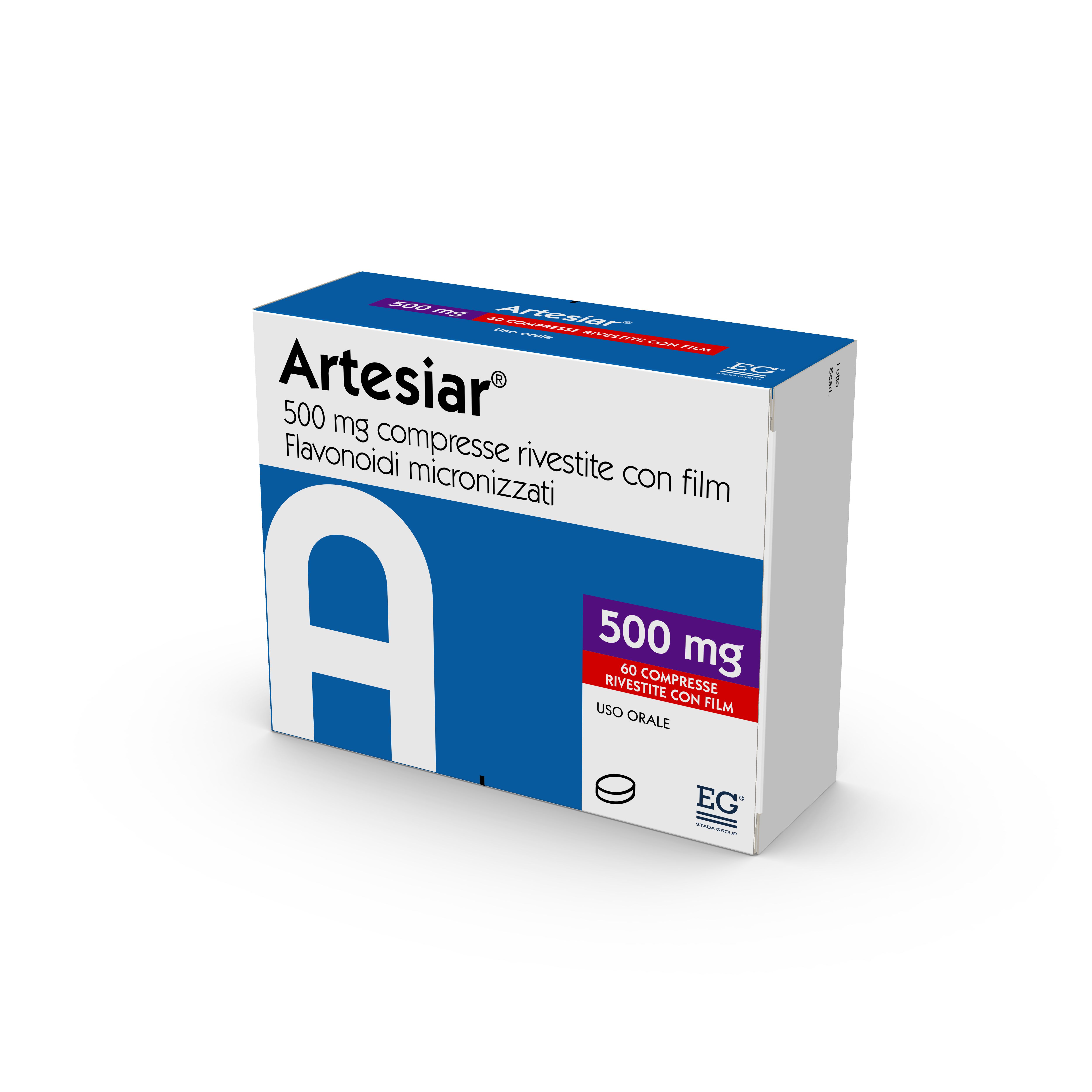 ARTESIAR*60CPR RIV 500MG - pharmaluna