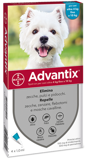 ADVANTIX SPOT ON*4PIP 4-10KG - pharmaluna