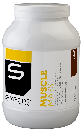 MUSCLE MASS CACAO 1200 G - pharmaluna