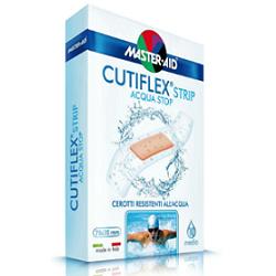 CEROTTO MASTER-AID CUTIFLEXMED STRIP TRASPARENTE IMPERMEABILE SUPPORTO IN POLIURETANO SUPER 10 PEZZI - pharmaluna