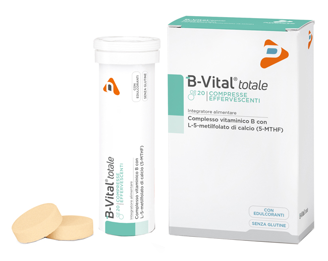 B-VITAL TOTALE ARANCIA 2 TUBI 10 COMPRESSE EFFERVESCENTI - pharmaluna