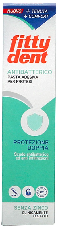 FITTYDENT ANTIBATTERICO PASTA ADESIVA DENTIERA NUOVA FORMULA40 G - pharmaluna