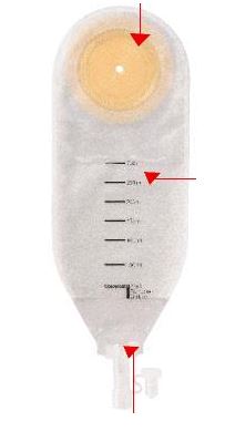 SACCA PER DRENAGGIO DELLE FERITE COLOPLAST CAPACITA' MIDI 300ML 20 PEZZI ARTICOLO 2245 - pharmaluna