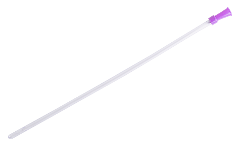 SONDA RETTALE MONOUSO IN NELATON CH22 COLORE VIOLA. LUNGHEZZA 40CM - pharmaluna
