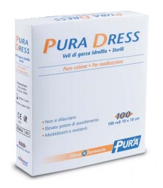 GARZA IDROFILA PURA DRESS 10X10CM 100 PEZZI - pharmaluna
