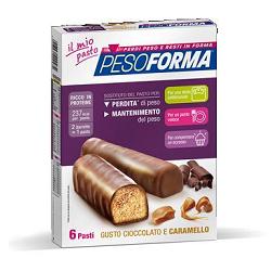PESOFORMA BARRETTA CIOCCOLATO CARAMELLO 12 X 31 G - pharmaluna