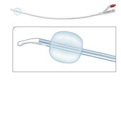CATETERE VESCICALE FOLEY BRILLANT PLUS AQUAFLAT MASCHILE A PERMANENZA PUNTA TIEMANN 1 FORO LATERALE IN SILICONE 100% CON PALLONCINO DIAMETRO CH 18 LUNGHEZZA 41 CM - pharmaluna