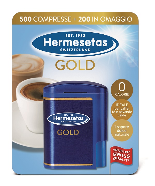 HERMESETAS GOLD 500+200 COMPRESSE 35 G - pharmaluna