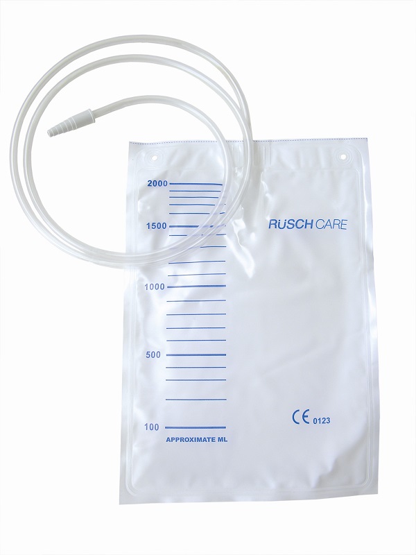 SACCA DI DRENAGGIO LETTO PER INCONTINENZA 2000ML IN PVC CON VALVOLA DI NON RITORNO CON TUBO DI RACCORDO 90CM MONOUSO DIAMETRO 5X7MM 30 PEZZI - pharmaluna