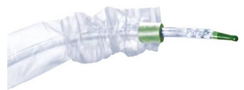 CATETERE VESCICALE IN PVC MONOUSO PER CATETERISMO INTERMITTENTE MOBILE LUBRIFICATO IN GEL CON CAPSULA DI GEL INTEGRATA LUNGHEZZA 40 CM PUNTA TIEMANN CH14 - pharmaluna