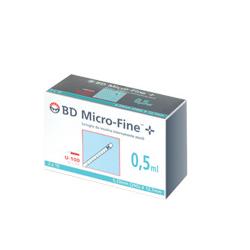 SIRINGA INSULINA BECTON DICKINSON 0,5 ML 100 UI AGO GAUGE 29 30 PEZZI - pharmaluna