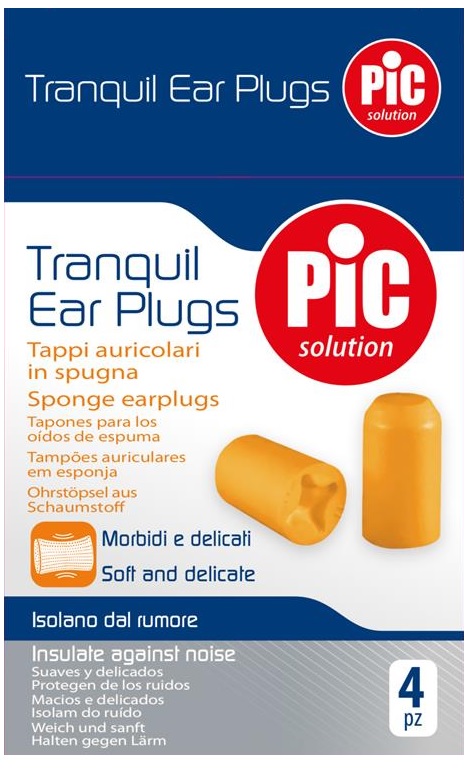 TAPPI AURICOLARI TRANQUIL IN SPUGNA 4 PEZZI - pharmaluna