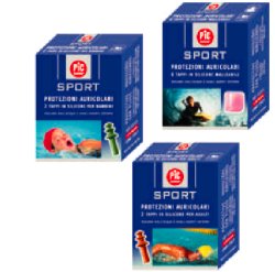 TAPPO AURICOLARE IN SILICONE PIC SPORT PER BAMBINI 2 PEZZI - pharmaluna