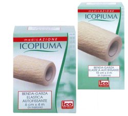 ICOPIUMA BENDA GARZA ELASTICA AUTOFISSANTE CM6X4MT 1 PEZZO - pharmaluna