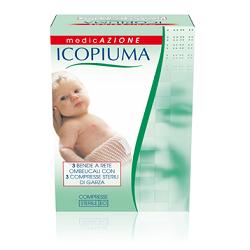 ICOPIUMA BENDA A COMPRESSIONE FISIOLOGICA RETE OMBELICALE CON GARZE STERILI 1 PEZZO - pharmaluna