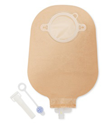 SACCA UROSTOMIA ANATOMICA URO RUBINETTO DI CHIUSURA DI SICUREZZA NOVA 2 43MM 10 PEZZI+1ATTATORE+TAPPINI ESTERNI - pharmaluna
