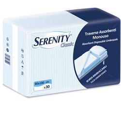 TRAVERSA SALVAMATERASSO PER INCONTINENZA SERENITY CLASSIC MISURA 80X180CM 15 PEZZI - pharmaluna