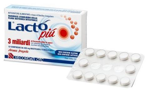 LACTO PIU 3 MILIARDI 12 COMPRESSE - pharmaluna