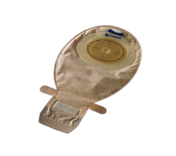 SACCA PER ILEOSTOMIA CON HIDE/AWAY APERTA RICOPERTA IN TESSUTO NON TESSUTO RITAGLIABILE CON VELCRO 10/76MM MISURA MAXI 650ML - pharmaluna