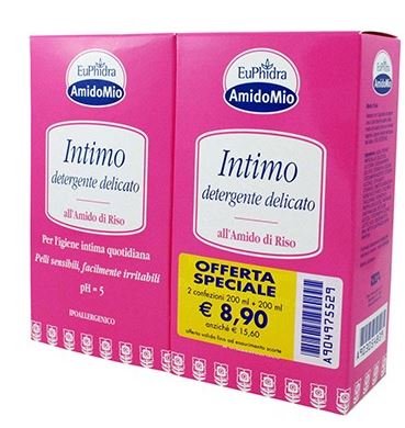 EUPHIDRA SCHIUMA INTIMA DETERGENTE 200 + 200 ML - pharmaluna