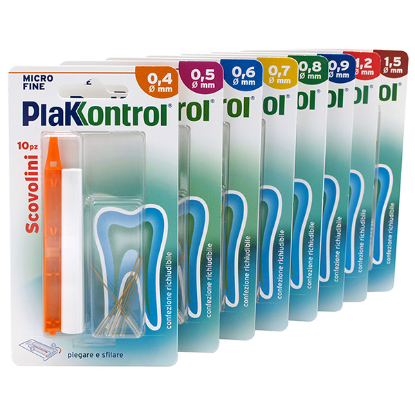 PLAKKONTROL MINIGRIP SCOVOLINO 0,9 MM 10 PEZZI - pharmaluna