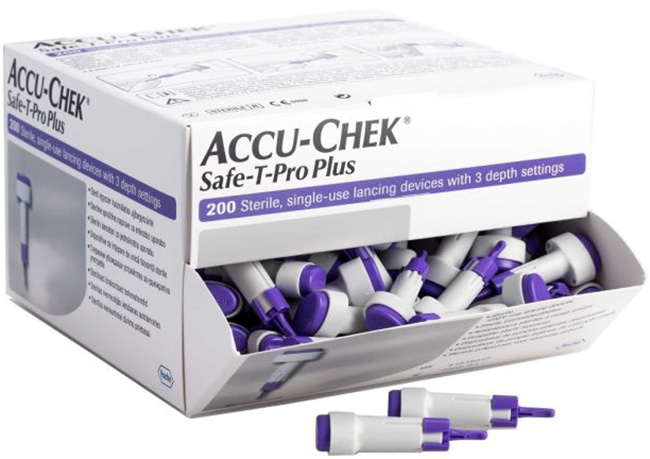 LANCETTE PUNGIDITO ACCU-CHEK SAFE T PRO PLUS PD 200 PEZZI - pharmaluna
