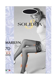 MARILYN 70 SHEER CALZA AUTOREGGENTE NERO 4 - pharmaluna