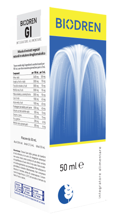 BIODREN GI SOLUZIONE IDROALCOLICA 50 ML FLACONE - pharmaluna