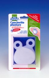 CUSCINETTO PLANTARE REALIZZATO IN GEL DI SILICONE BIANCO SEMITRASPARENTE SAGOMATO PER AMMORTIZZARE E PROTEGGERE PRESSIONE E SFREGAMENTI SOTTO LA PIANTA DEI PIEDI 2 PEZZI - pharmaluna
