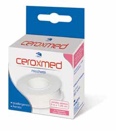 CEROTTO ADESIVO IN ROCCHETTO CEROXMED IN TESSUTO NON TESSUTO AERATO IPOALLERGENICO BIANCO 500X1,25 CM 1 PEZZO - pharmaluna