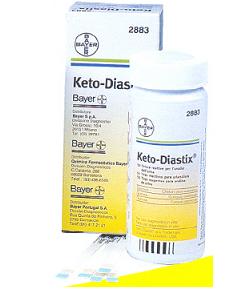 STRISCE MISURAZIONE GLICOSURIA E CHETONURIA KETODIASTIX 50 PEZZI - pharmaluna