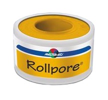 CEROTTO IN ROCCHETTO MASTER-AID ROLLPORE TESSUTO NON TESSUTO 5X5 - pharmaluna