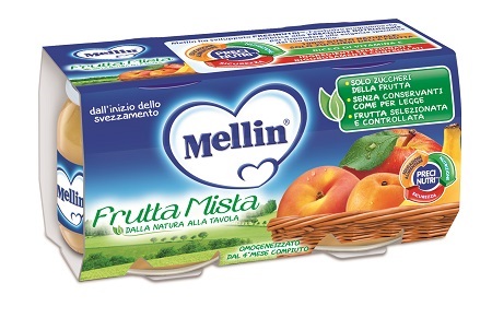MELLIN OMOGENEIZZATO FRUTTA MISTA 100 G 2 PEZZI - pharmaluna