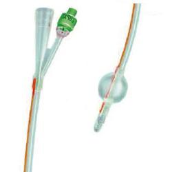 CATETERE FOLEY IN SILICONE TRASPARENTE A 2 VIE CON PALLONCINO 5-10ML DIAMETRO CH16 5,33MM LUNGHEZZA 40CM - pharmaluna