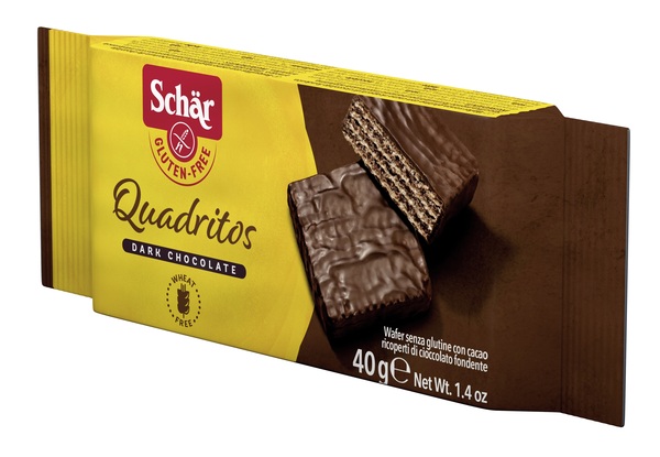 SCHAR QUADRITOS WAFER CON CACAO RICOPERTI DI CIOCCOLATO FONDENTE 40 G - pharmaluna