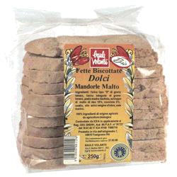 BAULE VOLANTE FETTE BISCOTTATE DOLCI CON MANDORLE 250 G - pharmaluna