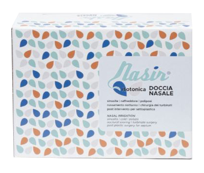SOLUZIONE FISIOLOGICA ISOTONICA STERILE NASIR IN SCATOLA CON6 SACCHE VERSIONE LUER LOCK DA 500ML - pharmaluna