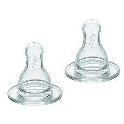TETTARELLA SLOW FLUSSO LENTO IN SILICONE 2 PEZZI - pharmaluna