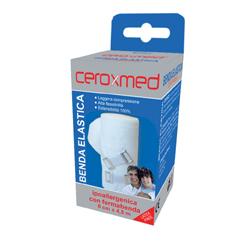 BENDA ELASTICA CEROXMED 10X450 CM CON GANCIO 1 PEZZO - pharmaluna
